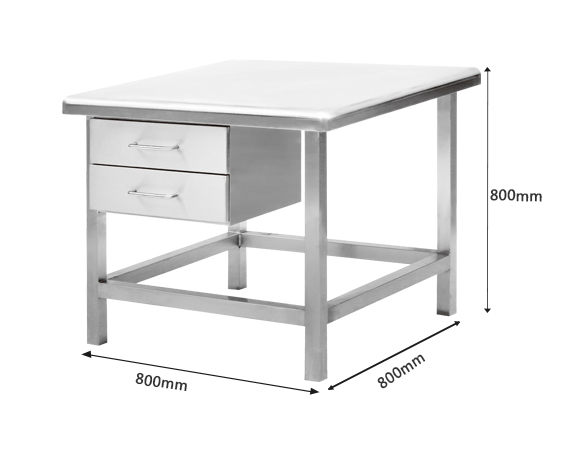 不锈钢方型带抽屉工作台